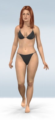 schlankes Model von vorne